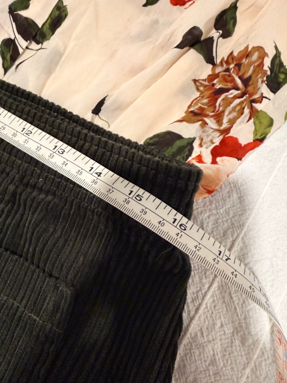 For The Republic Olive Green Corduroy Button-Front Skirt - Picture 3 of 6